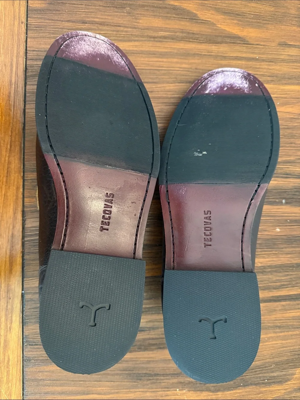 Tecovas Black Leather Slip-On Loafers - Like New